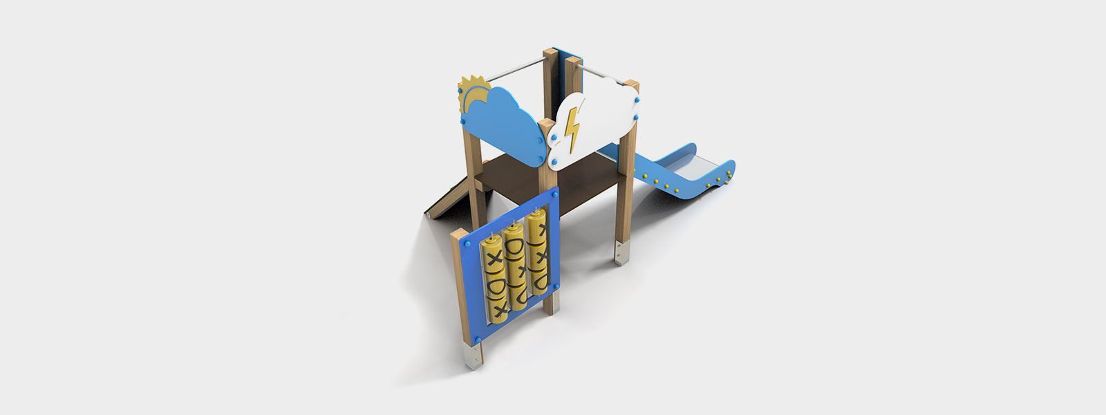 PKC0 - Structures de jeux combinées Novatilu - Antidérapant 21 mm - Bois, plastique et métal résistants_0