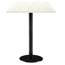 Restootab - Mange-debout 60x60cm - modèle Rome terrazzo cassata - blanc Bois manufacturé 3760371514045_0