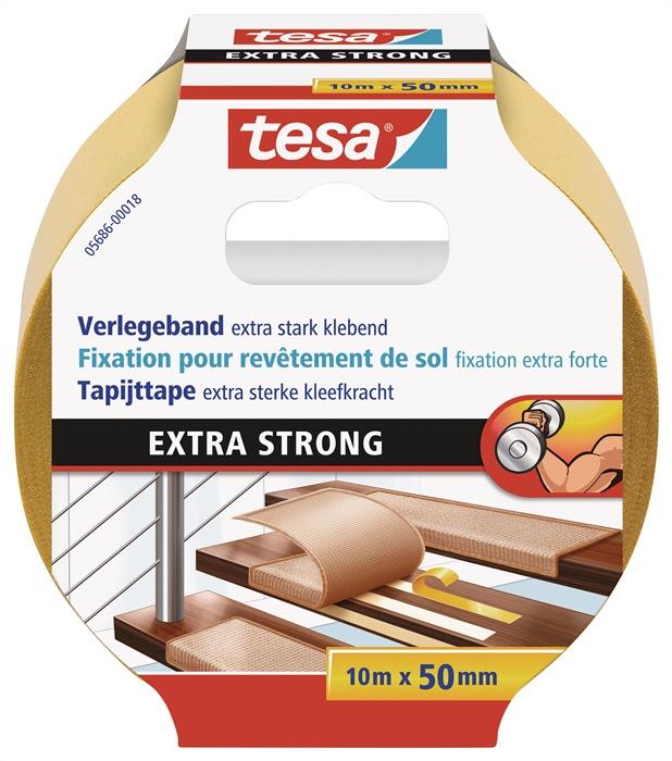 Ruban Adhésif de pose 5686 longueur 10 m largeur 50 mm rouleau TESA_0