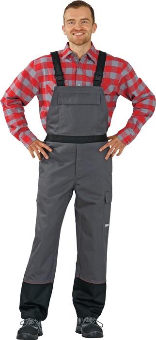 Salopette de protection pour soudeur Weld Shield taille 56 gris/noir 84 % coton / 15 % PES / 1 % fibres de ca PLANAM_0