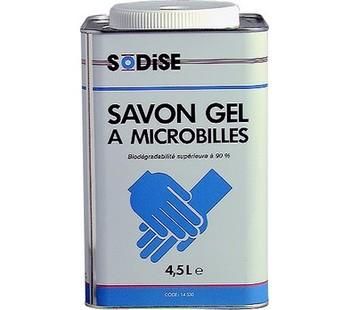 SAVON GEL ROUGE MECANICIEN A MICROBILLES 4.5L