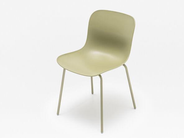Chaise polyvalente Baltic 2 - Piètement métallique et coque en polypropylène - 8 coloris - Matériaux recyclables - Garantie 3 ans_0