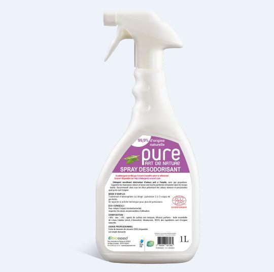 Spray desodorisant ecocert* verveine  1l - puredeso_0