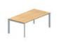 Table de bureau rectangulaire en mélamine - pieds réglables en hauteur - 1 171 017_0