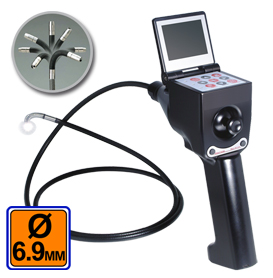 Vidéo endoscope V069 - écran TFT 2.4'', béquillage 4x par joystick, autonome sur piles_0
