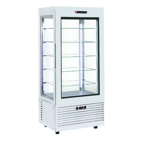 VITRINE PANORAMIQUE POSITIVE BLANCHE - 480 L