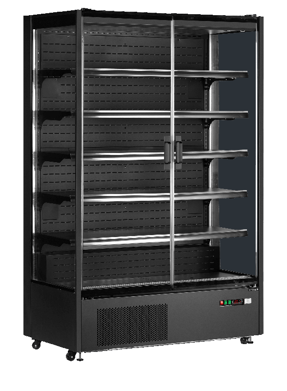 Vitrine réfrigérée pour supermarché - gamme PC - portes vitrées sans montant - éclairage LED - TEFCOLD PC1250B_0