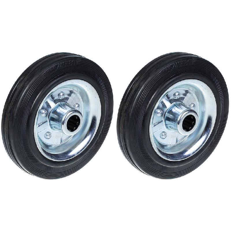 160mm roue en caoutchouc solide centre en acier 150kg chaque roue de camion 6