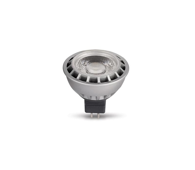 Ampoule LED spot MR16 GU5.3 - Grise - 5W, 400 lm, 12V, 2700K - Lumière chaude tamisée_0