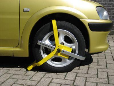 Bloque roue de véhicules - Antivol pour jantes acier et aluminium - Pour roues de 13 à 15 pouces_0