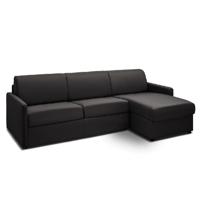 CANAPÉ D'ANGLE CONVERTIBLE EXPRESS PARADISO GRIS GRAPHITE COUCHAGE 140 CM_0