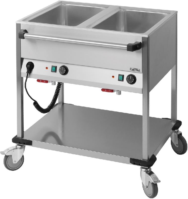 Chariot a eau 2 x gn 1/1 puissance 1 400 w / 230 v bain-marie - CCBM2H_0