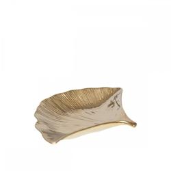 Coupelles Ginkgo en céramique dorées - lot de 2 - doré 3701503040643_0