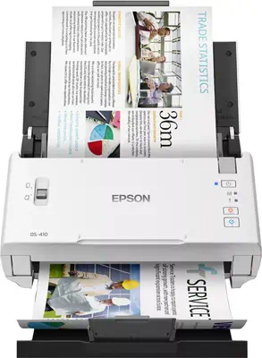 Epson WorkForce DS-410 Alimentation papier de scanner 600 x 600 DPI A4 Noir, Blanc_0
