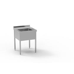 ERATOS Plonge Gamme 700 - Inox AISI-304 18/10 - 700x700x850 mm - 1 Cuve 500x500x300 mm - FGB-77/10_0