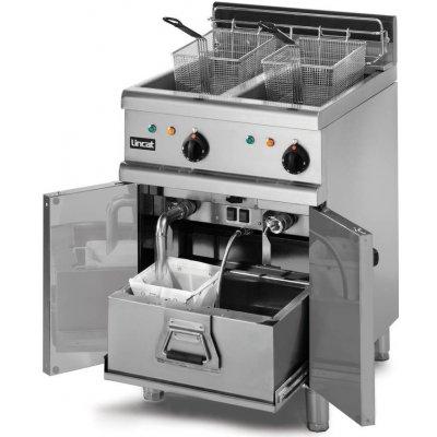 Friteuse électrique sur coffre - 2 paniers - 36,5L - 22kW - Production 50kg/heure - 600x800x1020 mm - OE8108_0
