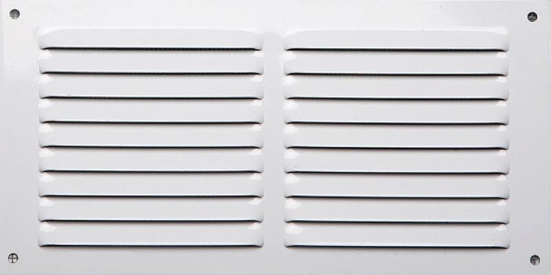 Grille d'aération aluminium laqué - 15 x 30 cm - intérieur/extérieur - passage d'air 80 cm²_0