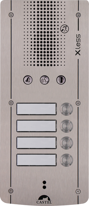 Portier GSM audio à 4 boutons d'appel, anti-vandale et conforme loi Handicap - XLESS AUDIO 4B_0