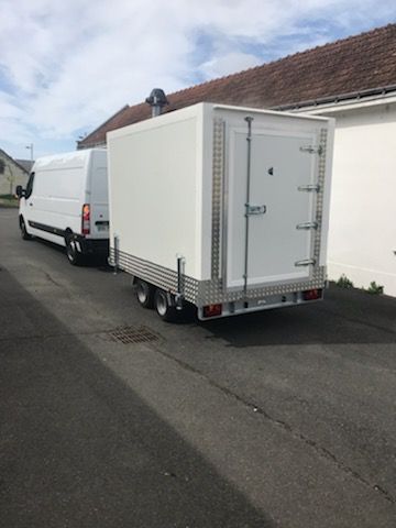 Remorque frigorifique double essieu 2x1350kg - RAPHA 20 - Châssis Lider freiné et dimensions intérieures optimisées_1