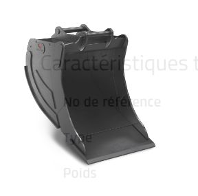 S45 Edge Godet d'excavation - Rototilt - 400 L_0