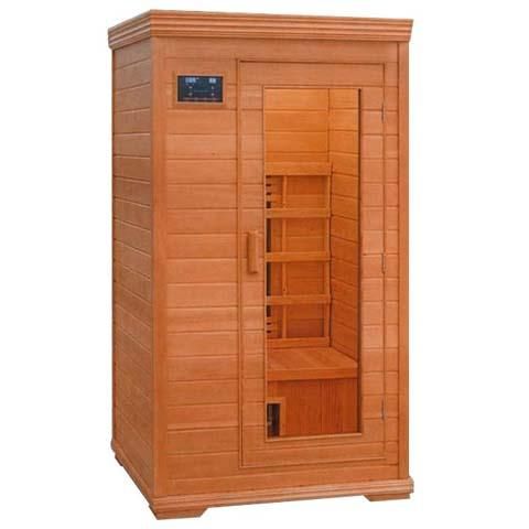 SAUNA INFRAROUGE 1 PLACE EN BOIS RED CEDAR