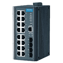 Switch ethernet industriel 16 ports 10/100Mbps + 4 SFP - Administrable - MTBF 1M heures - EKI-7720E-4FI-AU_0