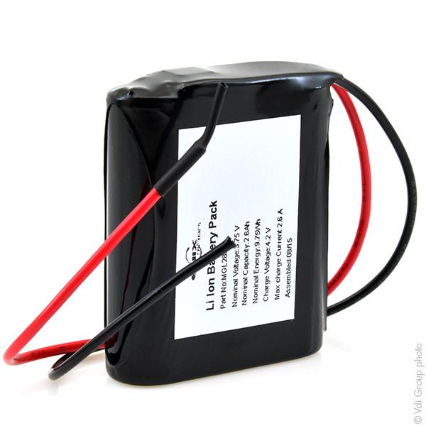 BATTERIE LI-ION 1S1P MP144350 XLR 9.49WH 3.65V 2.6AH WIRES_0