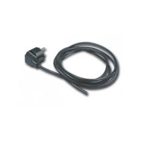 Cordon d'alimentation noir 3x0,75mm² - 2m (1,20m + 0,80m) - 2 pôles + terre_0