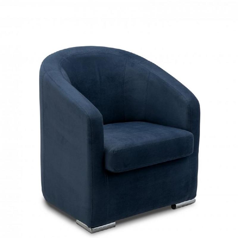 FAUTEUIL FIXE FOLIO VELOURS BLEU_0