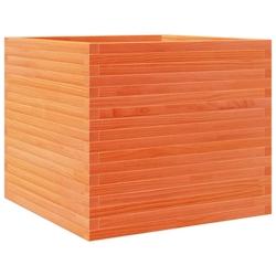 Helloshop26 - Jardinière bac lit surélevé plantes fleurs terrasse jardin cire 80 x 80 x 68,5 cm bois de pin massif marron 02_0038504 - 3000217707980_0