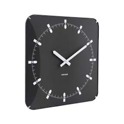 Horloge murale en métal Sucinto Dome Square noir Karlsson - noir 8714302771569_0