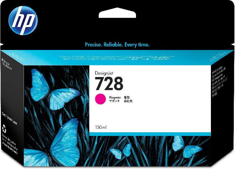 HP 728 cartouche d'encre DesignJet magenta 130 ml_0