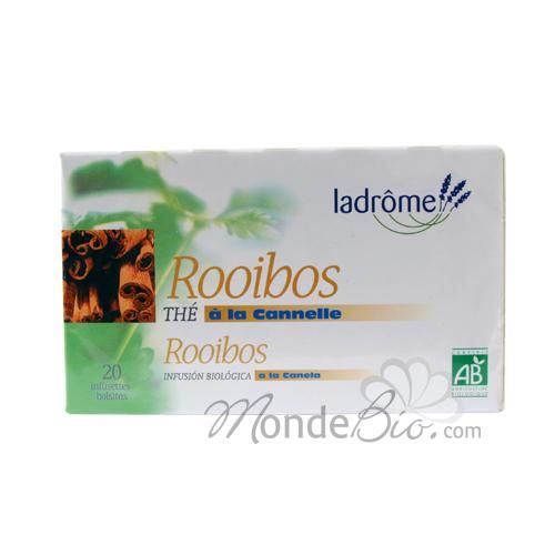 LADROME - THÉ ROOIBOS À LA CANNELLE 20 SACHETS 20GR