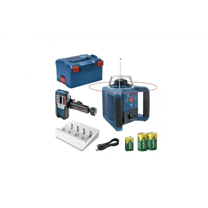 Laser rotatif GRL 300 HV + Cellule de réception LR 1 + Batteries NiMH - BOSCH | 0601061505_0