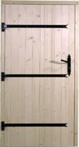 Porte battante - portes de service bois (sapin)_0