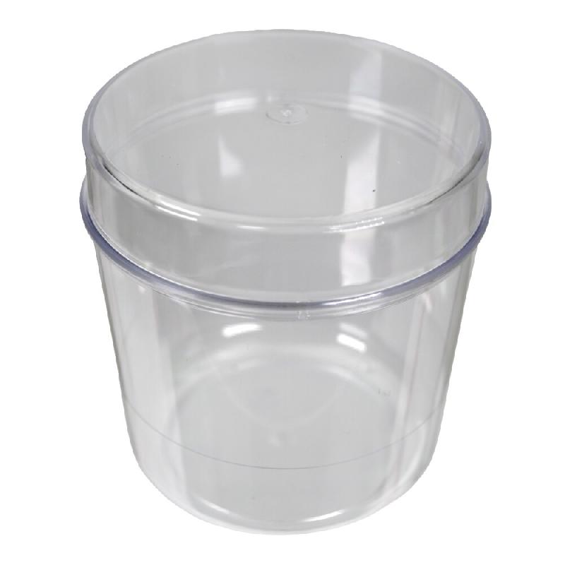 Pot Rond Transparent - avec Couvercle - 300 ml - par 20 - transparent plastique 3760394098836_0