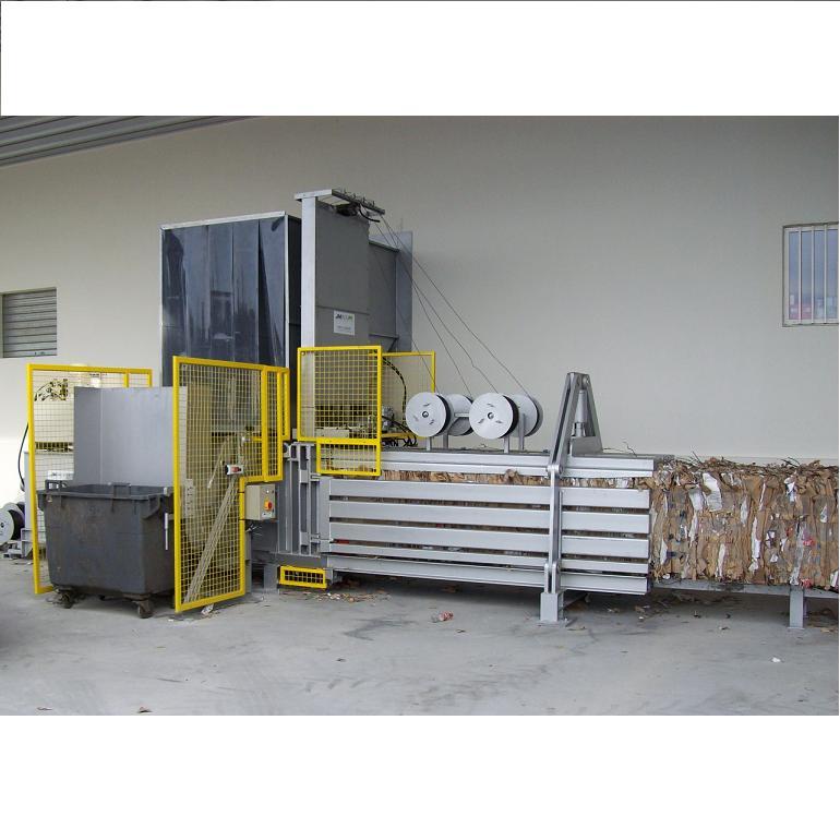 Presse à balles horizontale JMH40 - fabrication française - balles de 450 à 650 kg - déchets souples et semi-rigides_0