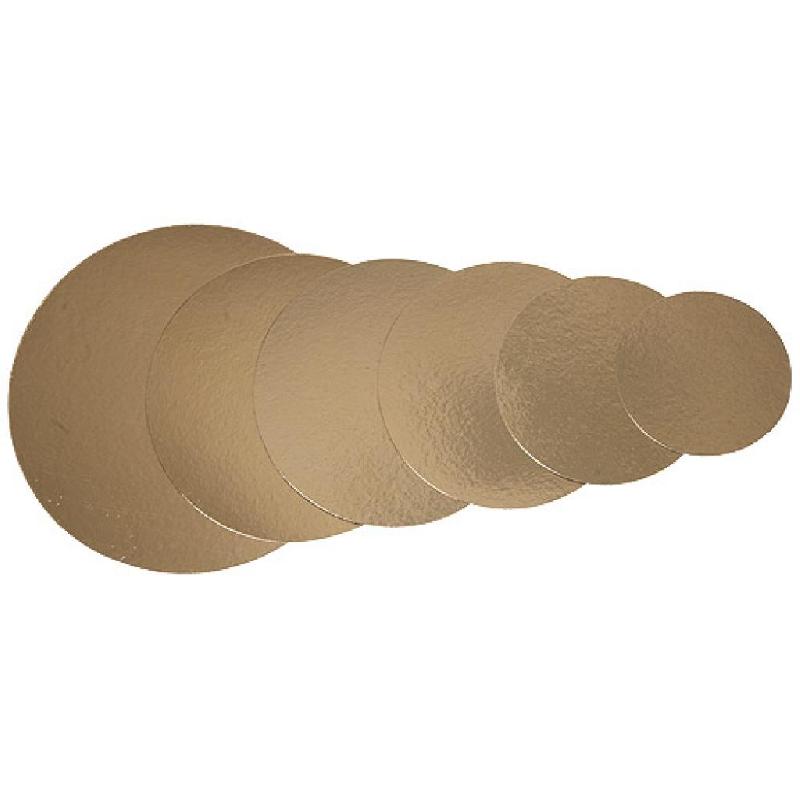 ROND EN CARTON COULEUR OR Ø 14 CM X 100 FIRPLAST