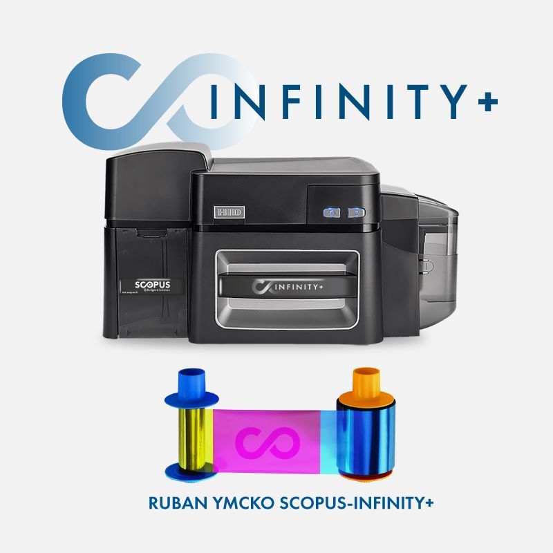 Ruban ymcko 500 faces pour imprimante a badge infinity_0