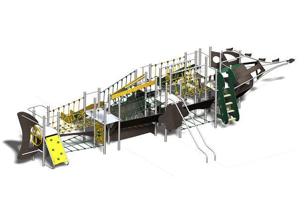Structure de jeux Jules Verne - Gamme Nautilus - NA41801I - Pour enfants de 2 ans et plus, capacité 55 enfants_0