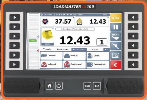 Système de pesage embarqué haut de gamme pour chargeuses à pneus - LOADMASTER 100 - Écran tactile, technologie avancée et polyvalence_1