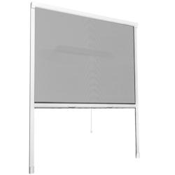 Tectake Moustiquaire store pour fenêtre 130 x 160 cm blanc - 402061 - blanc aluminium 402061_0