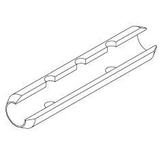 Tube 5 trous - sans revêtement pyro - cône 60° - lot de 10_0