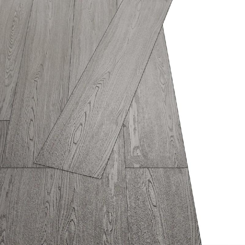 Vidaxl planche de plancher pvc autoadhésif 5,02 m² 2 mm gris foncé 245176_0