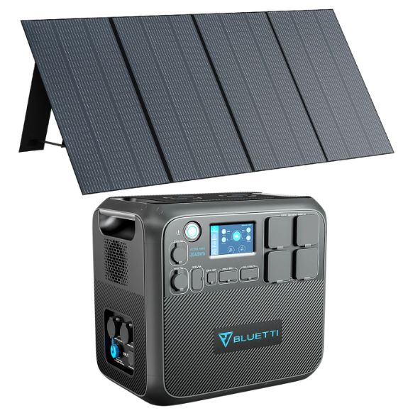 Ac200max + pv350 - groupe électrogène solaire - bluetti - capacité : 2048wh_0