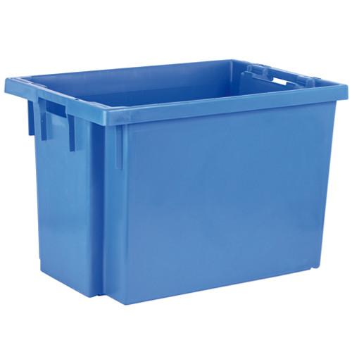 Bac plastique Gerbable Emboîtable à 70% Plein 600 x 400 x 400 mm Bleu - Réf : BAC114BM6440000_0