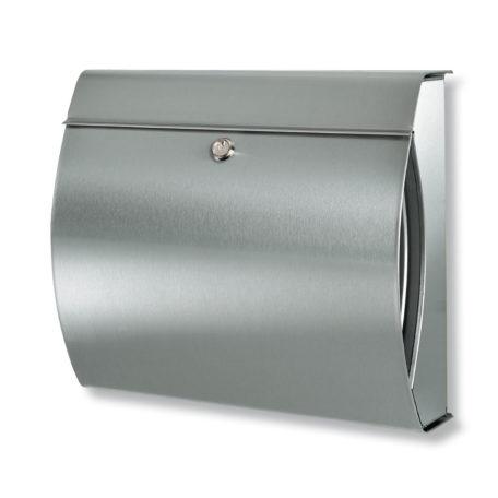 Boîte aux lettres en acier inoxydable Verona - design élégant avec compartiment à journaux intégré_0