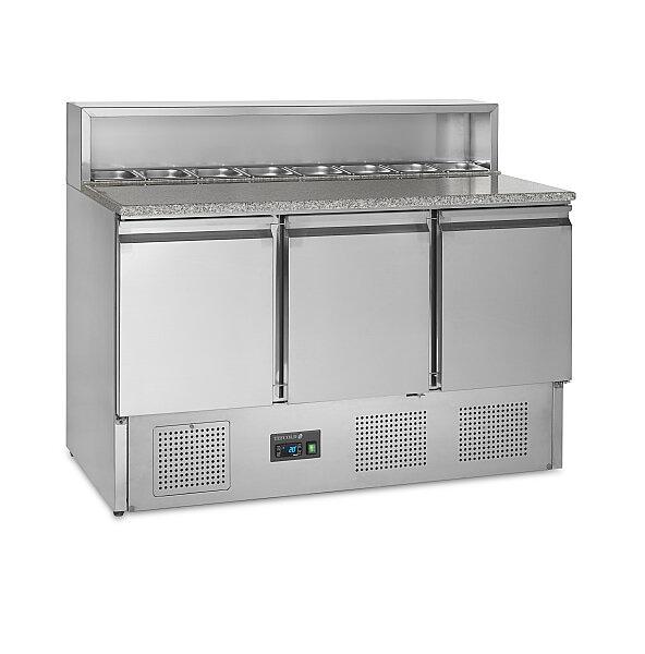 Comptoir à pizza gn1/1 saladette premium inox 304 - PT930_0