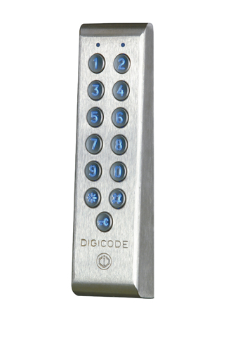 Digicode® étroit avec électronique déportée - PROFIL100EC - rétro-éclairé - 100 codes utilisateurs_0