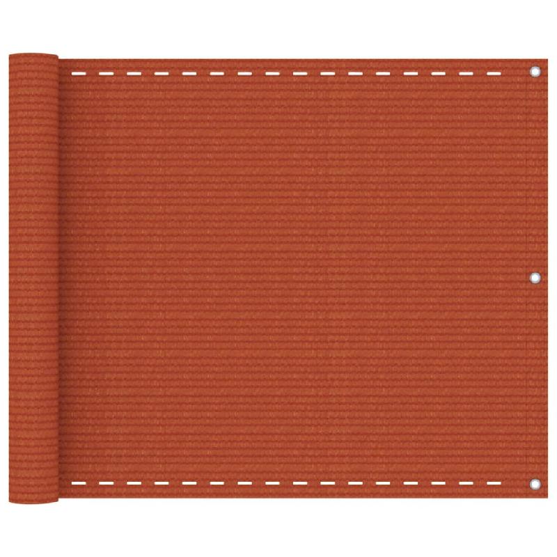ÉCRAN DE BALCON BRISE PARE VUE PROTECTION CONFIDENTIALITÉ 75 X 600 CM PEHD ORANGE 02_0010301_0